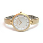 Boccia Titanium Bangle style watch w/Gold plating - 3164-05